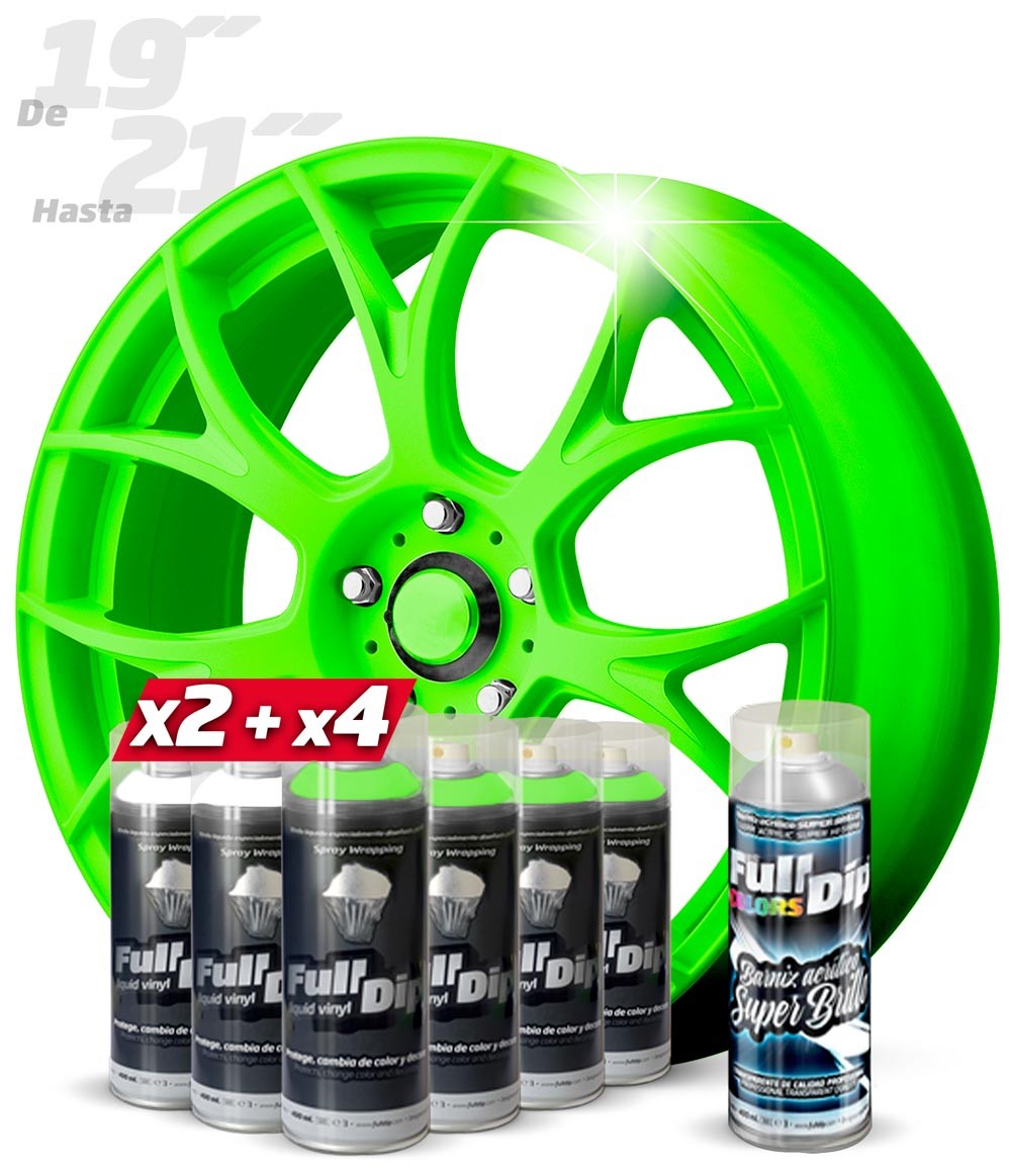 Pack x3 Sprays FullDip® color NEGRO METALIZADO BRILLANTE